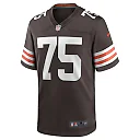 Zennovawear Men's Cleveland Browns Joel Bitonio Brown Game Jersey