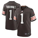Zennovawear Men's Cleveland Browns Juan Thornhill Brown Game Player Jersey