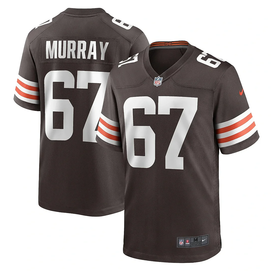 Zennovawear Men's Cleveland Browns Justin Murray Brown Team Game Jersey