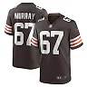 Zennovawear Men's Cleveland Browns Justin Murray Brown Team Game Jersey