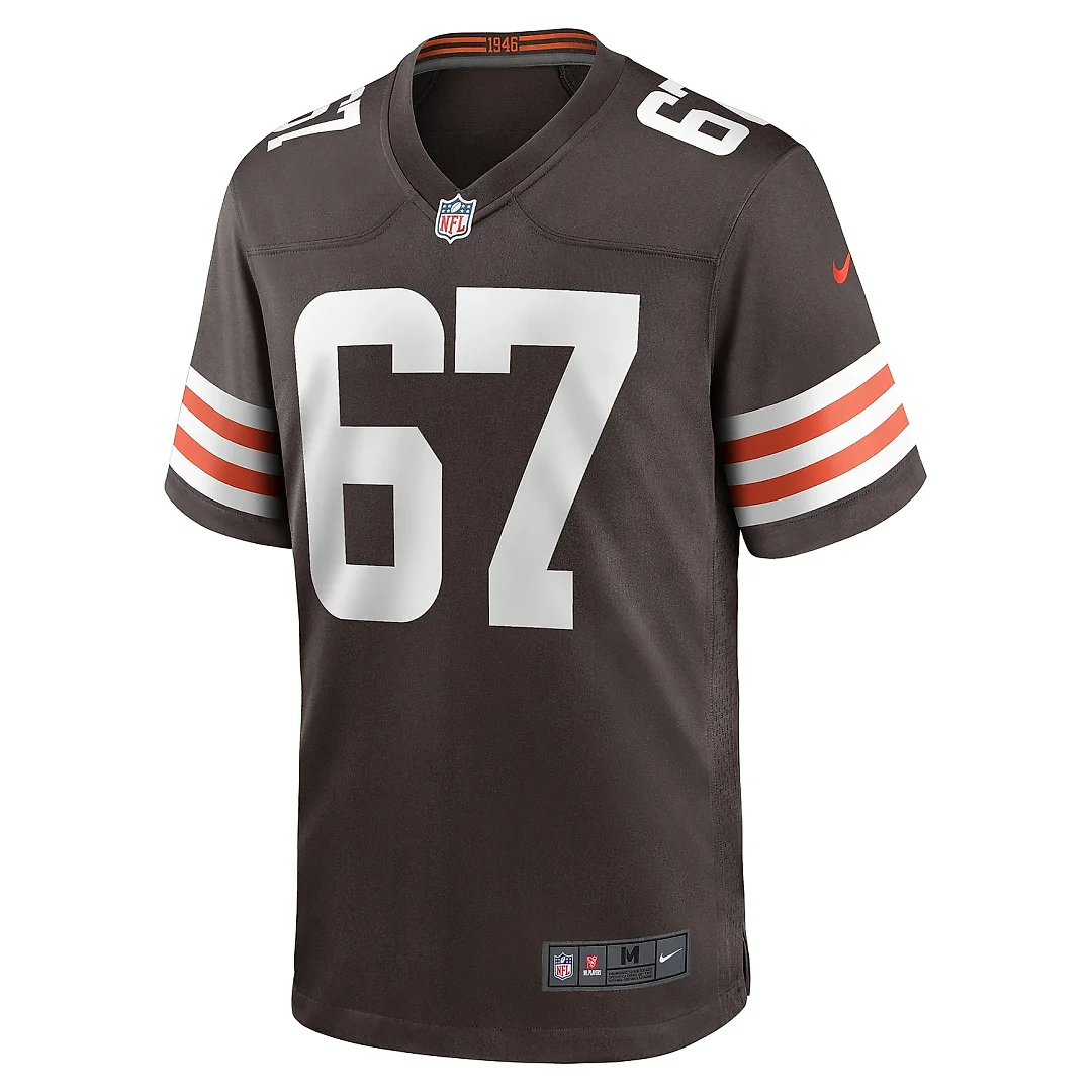 Zennovawear Men's Cleveland Browns Justin Murray Brown Team Game Jersey