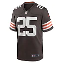 Zennovawear Men's Cleveland Browns Kahlef Hailassie Brown Team Game Jersey