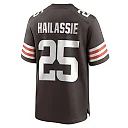 Zennovawear Men's Cleveland Browns Kahlef Hailassie Brown Team Game Jersey