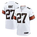 Zennovawear Men's Cleveland Browns Kareem Hunt White Game Player Jersey