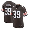 Zennovawear Men's Cleveland Browns Khaleke Hudson Brown Team Game Jersey