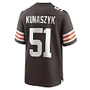 Zennovawear Men's Cleveland Browns Kunaszyk Brown Game Player Jersey