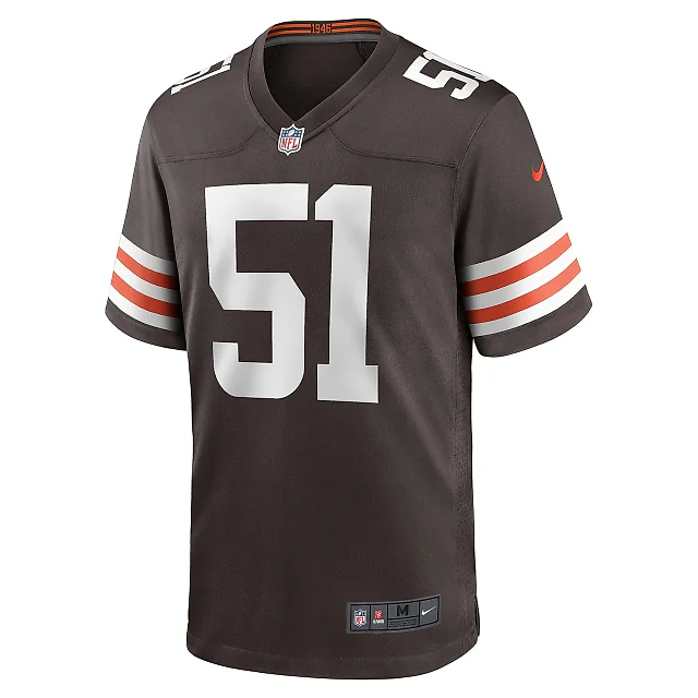 Zennovawear Men's Cleveland Browns Kunaszyk Brown Game Player Jersey