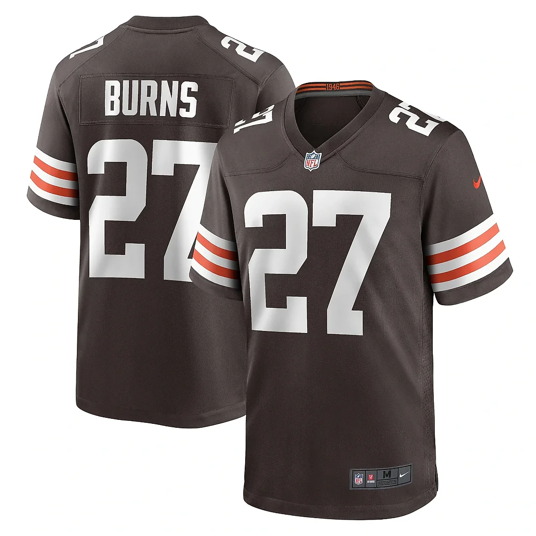 Zennovawear Men's Cleveland Browns Lorenzo Burns Brown Team Game Jersey