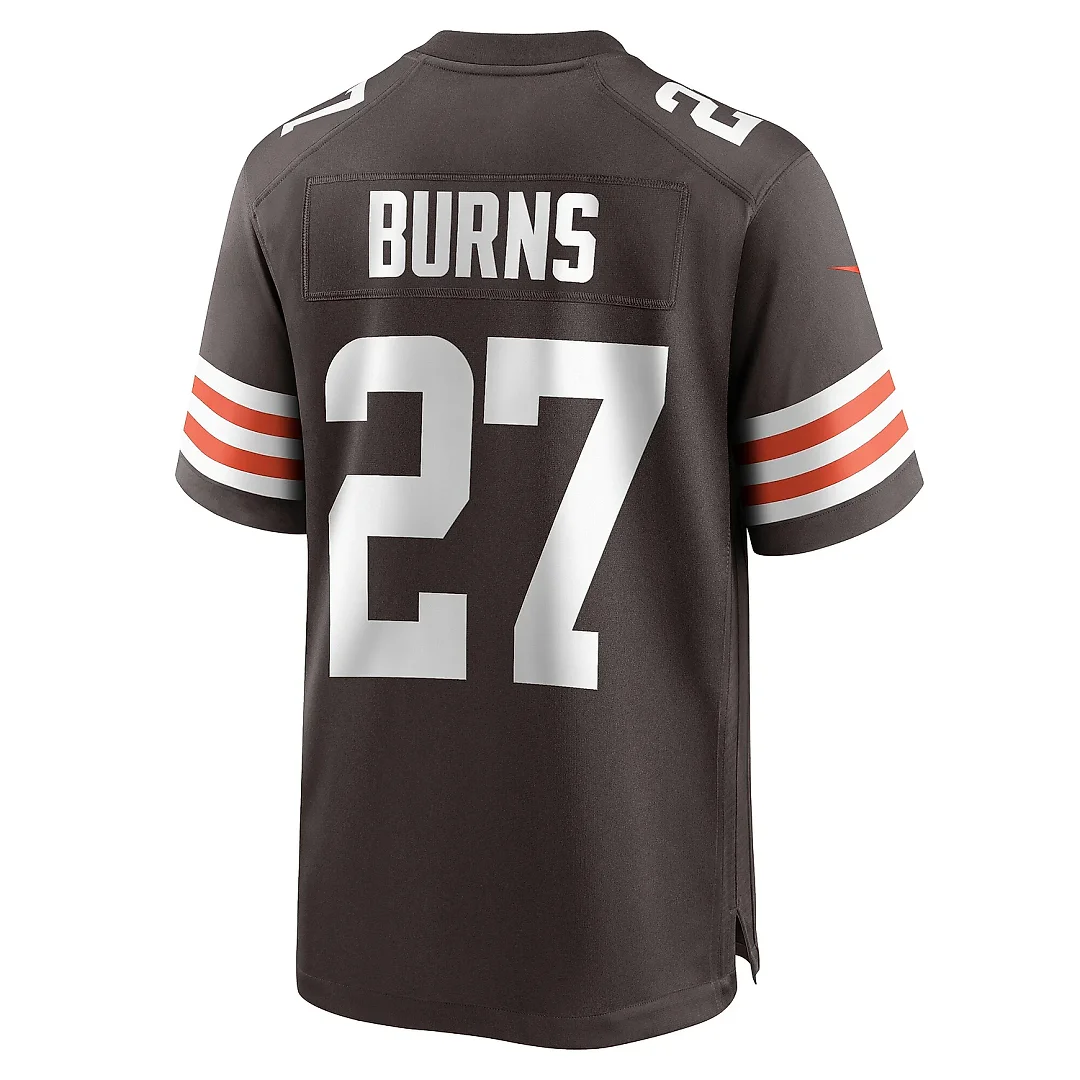 Zennovawear Men's Cleveland Browns Lorenzo Burns Brown Team Game Jersey