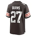 Zennovawear Men's Cleveland Browns Lorenzo Burns Brown Team Game Jersey