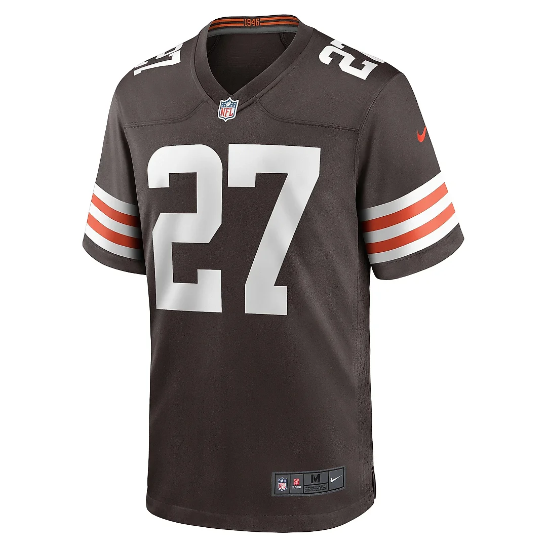 Zennovawear Men's Cleveland Browns Lorenzo Burns Brown Team Game Jersey