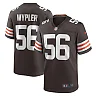 Zennovawear Men's Cleveland Browns Luke Wypler Brown Team Game Jersey