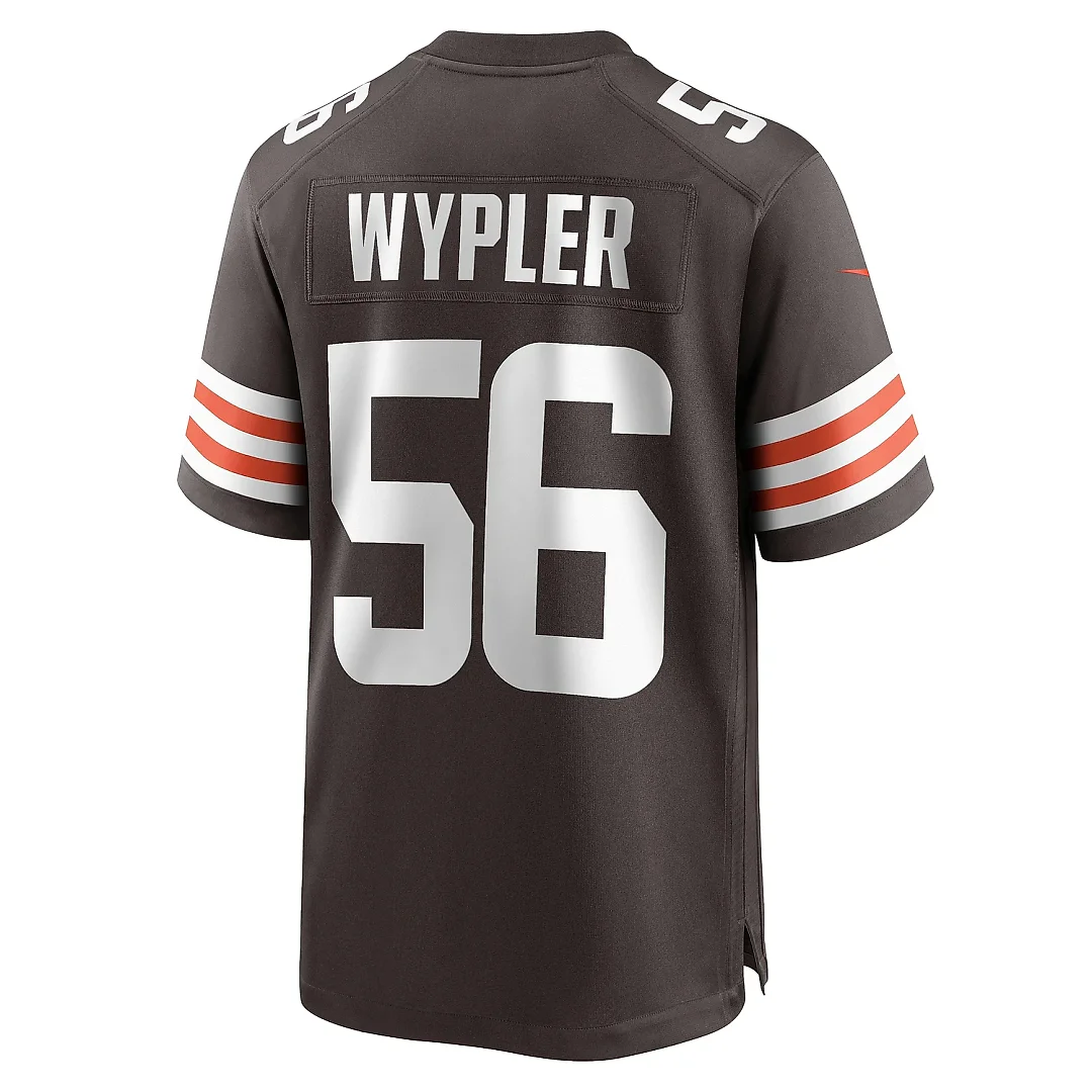 Zennovawear Men's Cleveland Browns Luke Wypler Brown Team Game Jersey