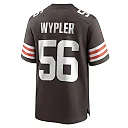 Zennovawear Men's Cleveland Browns Luke Wypler Brown Team Game Jersey