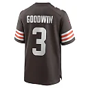 Zennovawear Men's Cleveland Browns Marquise Goodwin Brown Game Jersey