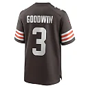 Zennovawear Men's Cleveland Browns Marquise Goodwin Brown Team Game Jersey