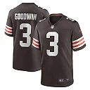 Zennovawear Men's Cleveland Browns Marquise Goodwin Brown Team Game Jersey
