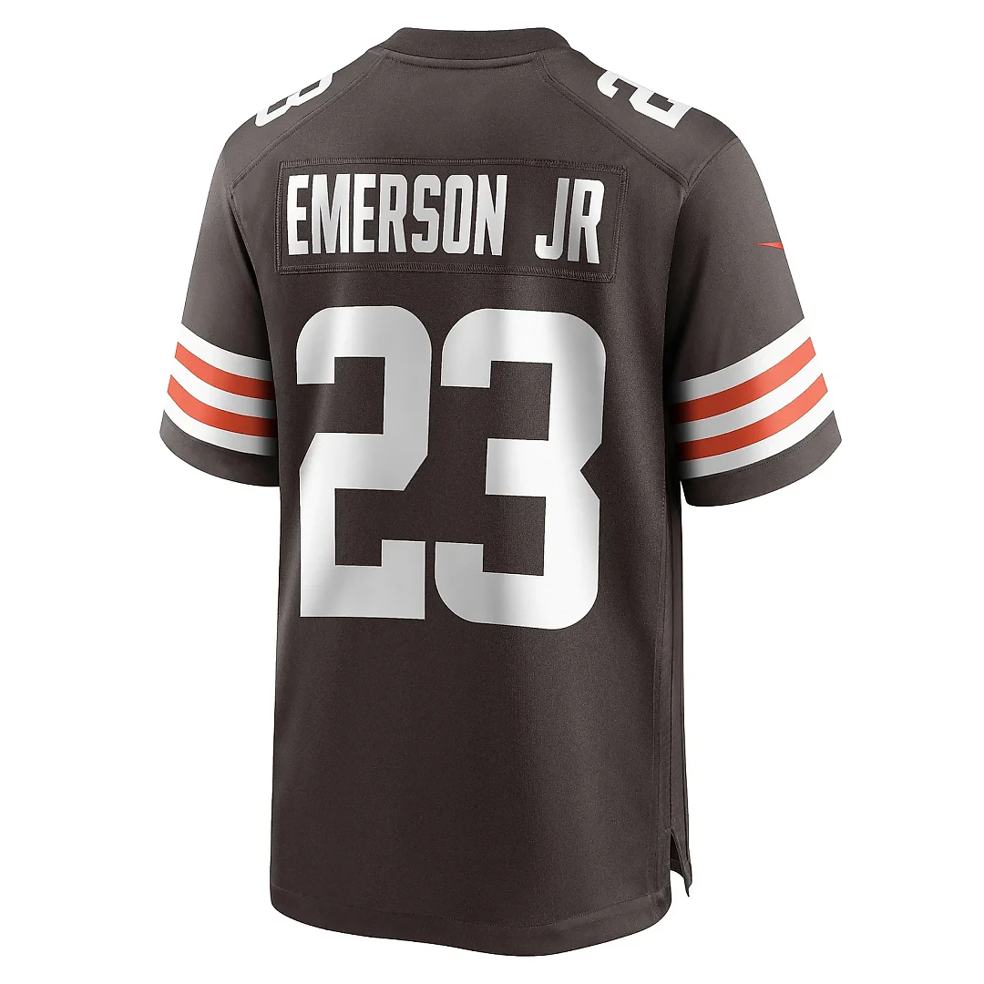 Zennovawear Men's Cleveland Browns Martin Emerson Jr. Brown Game Player Jersey