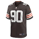Zennovawear Men's Cleveland Browns Maurice Hurst Brown Game Player Jersey
