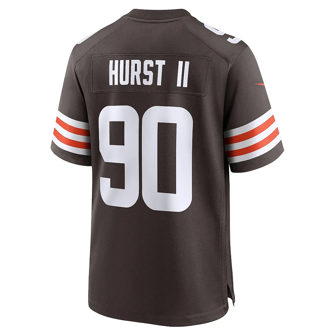 Zennovawear Men's Cleveland Browns Maurice Hurst II Brown Team Game Jersey
