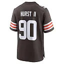 Zennovawear Men's Cleveland Browns Maurice Hurst II Brown Team Game Jersey
