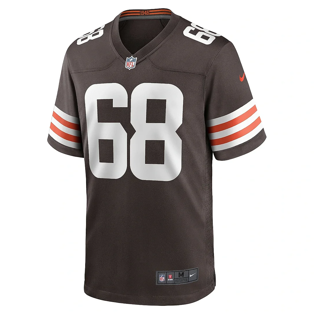 Zennovawear Men's Cleveland Browns Michael Dunn Brown Game Jersey
