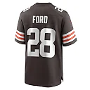 Zennovawear Men's Cleveland Browns Mike Ford Brown Team Game Jersey