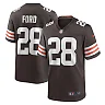 Zennovawear Men's Cleveland Browns Mike Ford Brown Team Game Jersey