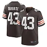Zennovawear Men's Cleveland Browns Mohamoud Diabate Brown Team Game Jersey