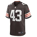 Zennovawear Men's Cleveland Browns Mohamoud Diabate Brown Team Game Jersey