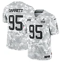 Zennovawear Men's Cleveland Browns Myles Garrett Arctic Camo 2024 Salute to Service Limited Jersey