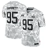 Zennovawear Men's Cleveland Browns Myles Garrett Arctic Camo 2024 Salute to Service Limited Jersey