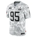Zennovawear Men's Cleveland Browns Myles Garrett Arctic Camo 2024 Salute to Service Limited Jersey