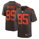 Zennovawear Men's Cleveland Browns Myles Garrett Brown Alternate Game Jersey