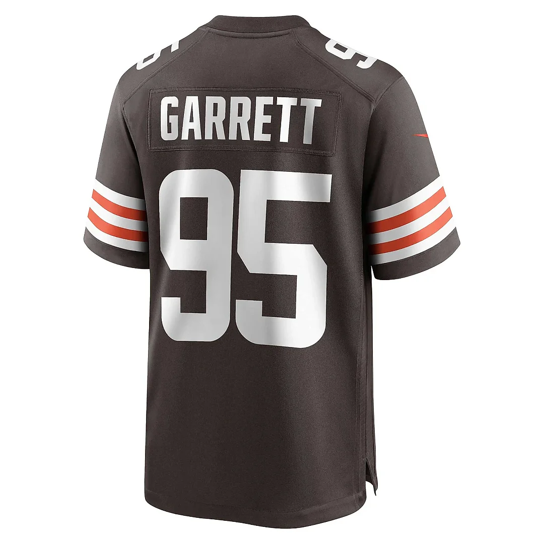 Zennovawear Men's Cleveland Browns Myles Garrett Brown Game Jersey