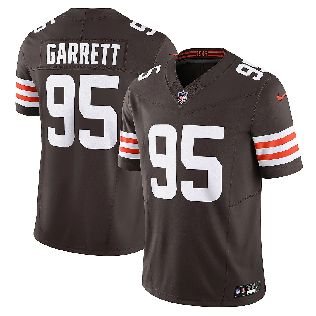 Zennovawear Men's Cleveland Browns Myles Garrett Brown Vapor F.U.S.E. Limited Jersey