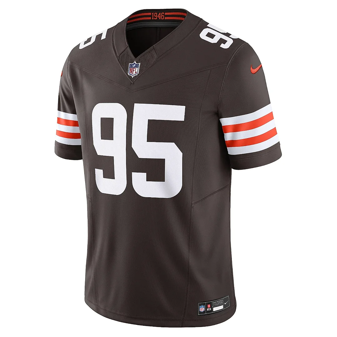 Zennovawear Men's Cleveland Browns Myles Garrett Brown Vapor F.U.S.E. Limited Jersey