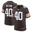 Zennovawear Men's Cleveland Browns Nathaniel Watson Brown Team Game Jersey
