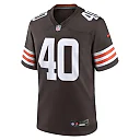 Zennovawear Men's Cleveland Browns Nathaniel Watson Brown Team Game Jersey