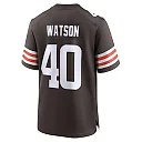 Zennovawear Men's Cleveland Browns Nathaniel Watson Brown Team Game Jersey
