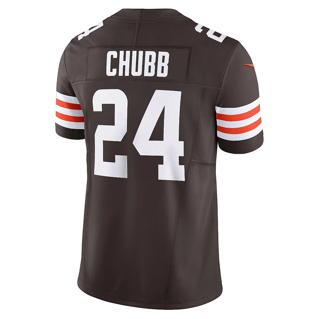 Zennovawear Men's Cleveland Browns Nick Chubb Brown Vapor F.U.S.E. Limited Jersey