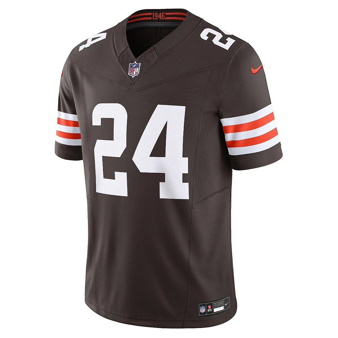 Zennovawear Men's Cleveland Browns Nick Chubb Brown Vapor F.U.S.E. Limited Jersey