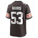 Zennovawear Men's Cleveland Browns Nick Harris Brown Game Jersey