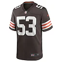 Zennovawear Men's Cleveland Browns Nick Harris Brown Game Jersey