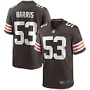 Zennovawear Men's Cleveland Browns Nick Harris Brown Game Jersey