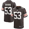 Zennovawear Men's Cleveland Browns Nick Harris Brown Game Jersey