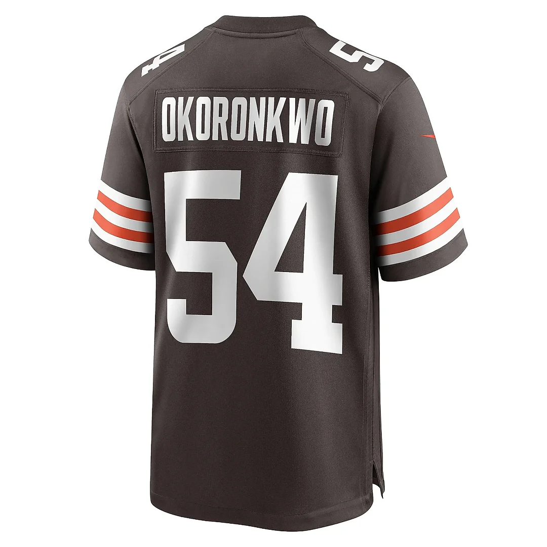 Zennovawear Men's Cleveland Browns Ogbonnia Okoronkwo Brown Game Player Jersey