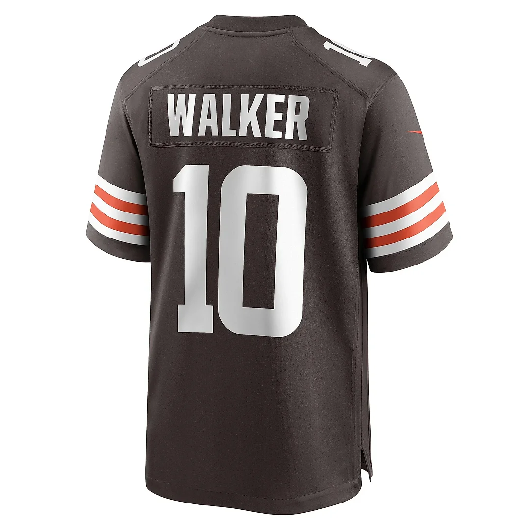 Zennovawear Men's Cleveland Browns Phillip Walker Brown Team Game Jersey