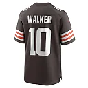 Zennovawear Men's Cleveland Browns Phillip Walker Brown Team Game Jersey