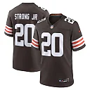 Zennovawear Men's Cleveland Browns Pierre Strong Jr. Brown Team Game Jersey